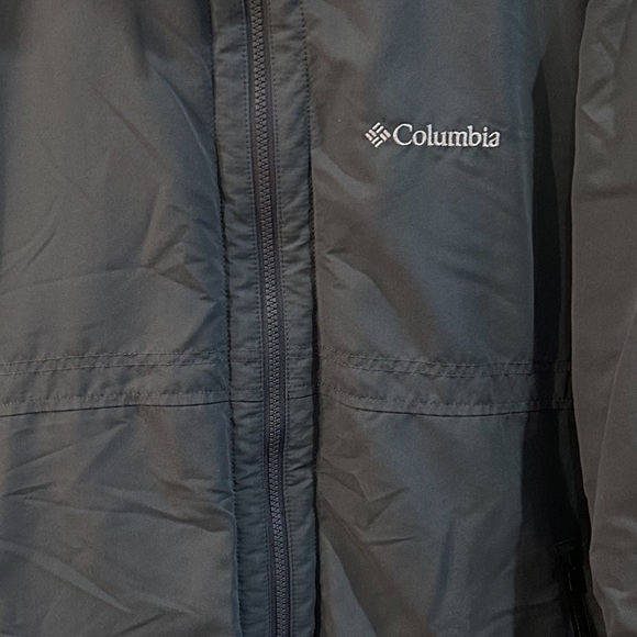 Columbia Men’s zippered lined jacket coat grey/blue X-large - Picture 4 of 5